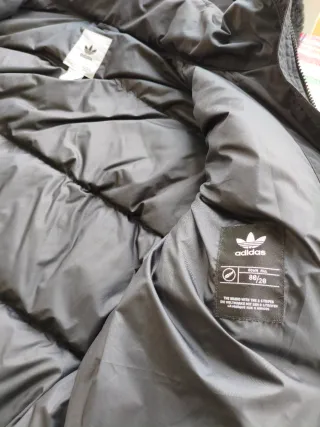 Abrigo Plumas Adidas Talla L Negro