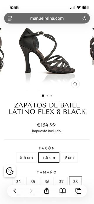 Zapatos de baile Manuel Reina 7.5cm