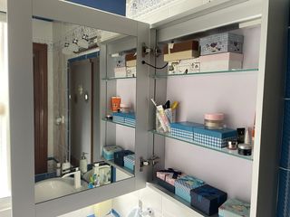 CRISTAL ROTO Armario Baño LED