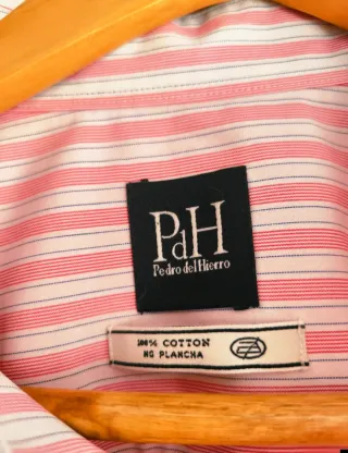 Camisa Pedro del Hierro T XL Rayas Rosas