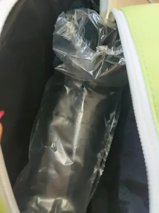 Borsa Le Coq Sportif verde e bianca