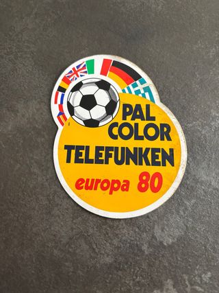Adesivo Telefunken PAL COLOR Europa 80