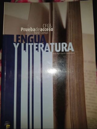 Lengua y literatura, prueba de acceso a ciclo f...