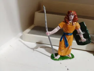 Figuras Guerreros Egipcios Plástico Repintadas