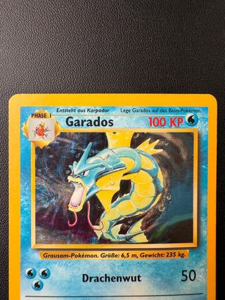 Pokémon Gyarados BaseSet 6/102 Holo Alemán Vintage