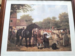 Cornice in legno con stampa e vetro