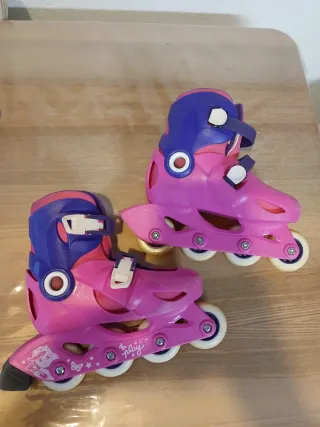 Patines Oxelo Talla 30-32, protecciones y bolsa