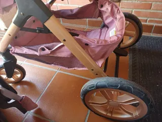 Cochecito y Silla de Coche Bebé Rosa