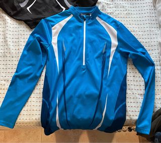 Maillot Crivit azul manga larga Talla M