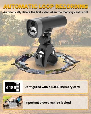 Telecamera per Bici e luce 1080p ricaricabile