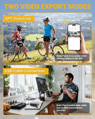 Telecamera per Bici e luce 1080p ricaricabile