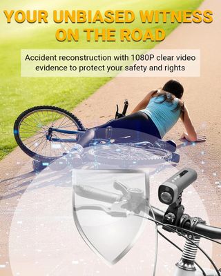 Telecamera per Bici e luce 1080p ricaricabile