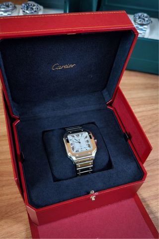 Reloj automatico plata santos