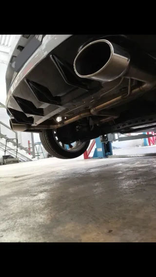 Escape final recto Seat Leon MK3 en INOX colas RS4