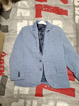 Traje de chaqueta infantil azul 6 7años