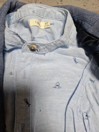 Traje de chaqueta infantil azul 6 7años