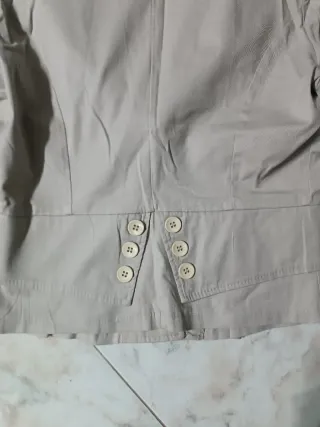 Giacca donna cotone beige L