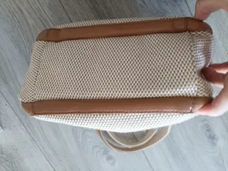 Bolso grande beige y marrón