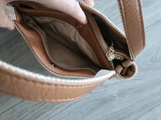 Bolso grande beige y marrón