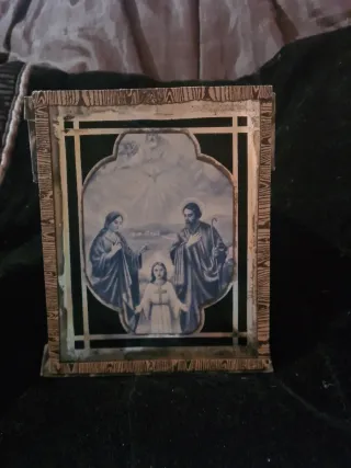 Cristal religioso Sagrada Familia