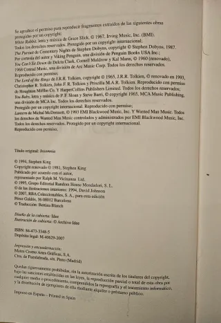 Insomnia de S. King (conexión con Torre Oscura)