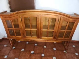 Vitrina Alacena Madera y Cristal