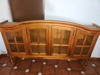 Vitrina Alacena Madera y Cristal