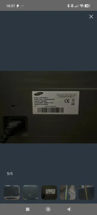 Televisor Samsung Negro NO SMART TV