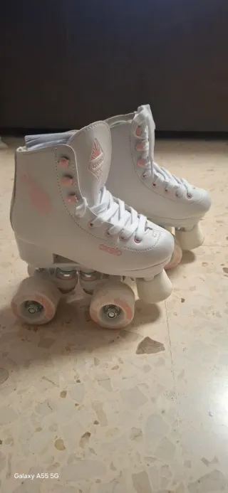 Patines 4 ruedas blancos niñ@ Oxelo nr 29