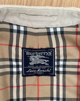 Gabardina Trench Burberrys Clasica Beige Tartan