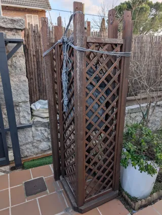 Estructura de Pérgola de madera 4x3, Sin lona.