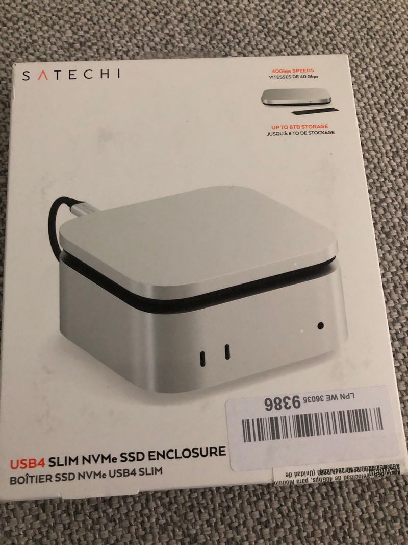 Carcasa SATECHI USB4 NVMe SSD Slim