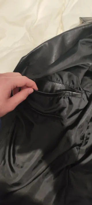 Chaqueta de cuero Selected Talla L