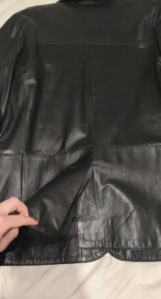 Chaqueta de cuero Selected Talla L