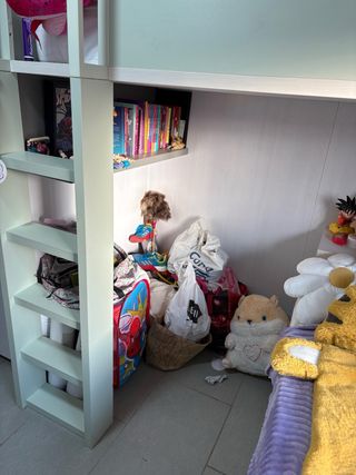 Litera tren verde pastel