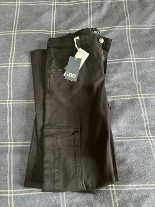Jeans cargo iDO neri Prezzo trattabile