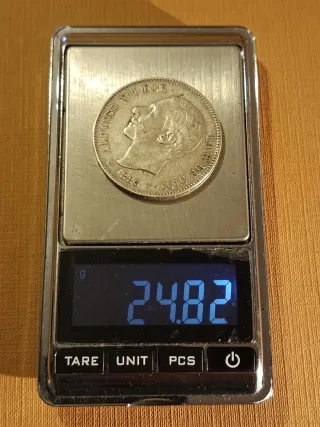 Moneda 5 Pesetas Alfonso XII 1883