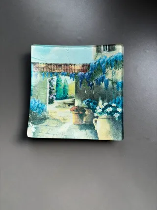 Plato joyero diseño jardín