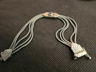 Pulsera Plata de Cadenas Griega