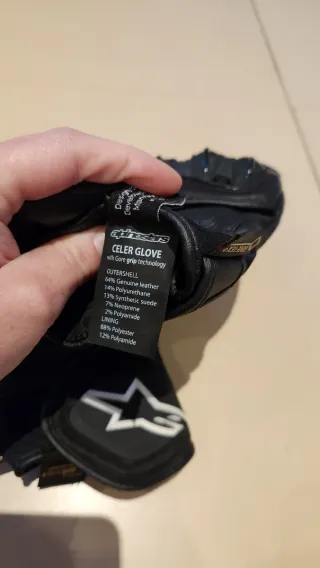 Guantes Alpinestars Gore-Tex Negros