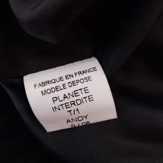 Cazadora Negra con Detalles Grises