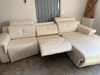 Sofá Chaiselongue Mecanizado Beige