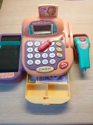 Caja Registradora Juguete con Dinero