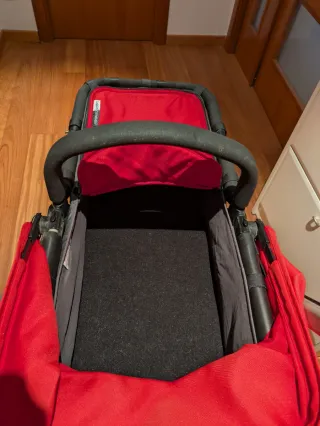 Carrito Bugaboo Cameleon 3 Silla y Capazo Rojo