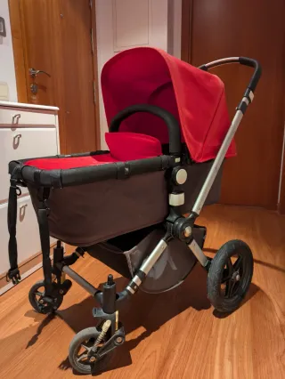 Carrito Bugaboo Cameleon 3 Silla y Capazo Rojo