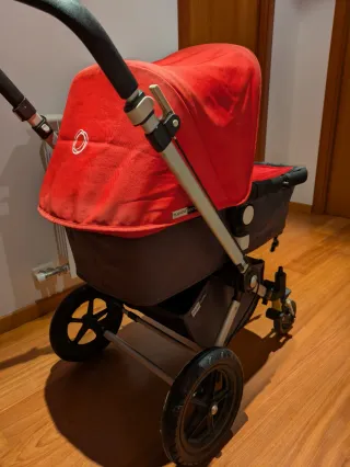Carrito Bugaboo Cameleon 3 Silla y Capazo Rojo