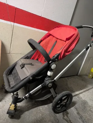Carrito Bugaboo Cameleon 3 Silla y Capazo Rojo