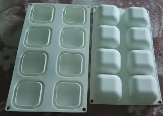 Molde silicona pasteles semifríos 8 cavidades