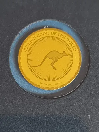 Moneda Oro 24K Canguro