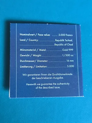 Moneda Oro 24K Canguro